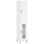 vidaXL Aparador alto madera contrachapada blanco 34,5x34x180 cm vidaXL Aparador alto madera contrachapada blanco 34,5x34x180 cm