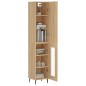 vidaXL Aparador de madera contrachapada roble Sonoma 34,5x34x180 cm vidaXL Aparador de madera contrachapada roble Sonoma 34,5x34x180 cm
