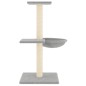 vidaXL Rascador para gatos con postes de sisal gris claro 72 cm vidaXL Rascador para gatos con postes de sisal gris claro 72 cm