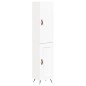 vidaXL Aparador alto madera contrachapada blanco 34,5x34x180 cm vidaXL Aparador alto madera contrachapada blanco 34,5x34x180 cm