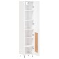 vidaXL Aparador alto madera contrachapada blanco 34,5x34x180 cm vidaXL Aparador alto madera contrachapada blanco 34,5x34x180 cm