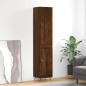 vidaXL Aparador alto madera contrachapada roble marrón 34,5x34x180 cm vidaXL Aparador alto madera contrachapada roble marrón 34,5x34x180 cm