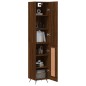 vidaXL Aparador alto madera contrachapada roble marrón 34,5x34x180 cm vidaXL Aparador alto madera contrachapada roble marrón 34,5x34x180 cm