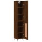vidaXL Aparador alto madera contrachapada roble marrón 34,5x34x180 cm vidaXL Aparador alto madera contrachapada roble marrón 34,5x34x180 cm