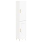 vidaXL Aparador alto madera contrachapada blanco 34,5x34x180 cm vidaXL Aparador alto madera contrachapada blanco 34,5x34x180 cm