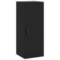 vidaXL Aparador de madera contrachapada negro 34,5x34x180 cm vidaXL Aparador de madera contrachapada negro 34,5x34x180 cm