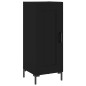 vidaXL Aparador de madera contrachapada negro 34,5x34x180 cm vidaXL Aparador de madera contrachapada negro 34,5x34x180 cm