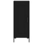 vidaXL Aparador de madera contrachapada negro 34,5x34x180 cm vidaXL Aparador de madera contrachapada negro 34,5x34x180 cm