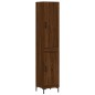 vidaXL Aparador alto madera contrachapada roble marrón 34,5x34x180 cm vidaXL Aparador alto madera contrachapada roble marrón 34,5x34x180 cm