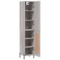 vidaXL Aparador alto madera contrachapada gris Sonoma 34,5x34x180 cm vidaXL Aparador alto madera contrachapada gris Sonoma 34,5x34x180 cm