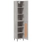 vidaXL Aparador alto madera contrachapada gris Sonoma 34,5x34x180 cm vidaXL Aparador alto madera contrachapada gris Sonoma 34,5x34x180 cm