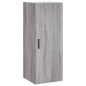 vidaXL Aparador alto madera contrachapada gris Sonoma 34,5x34x180 cm vidaXL Aparador alto madera contrachapada gris Sonoma 34,5x34x180 cm