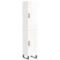 vidaXL Aparador alto madera contrachapada blanco brillo 34,5x34x180 cm vidaXL Aparador alto madera contrachapada blanco brillo 34,5x34x180 cm