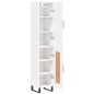 vidaXL Aparador alto madera contrachapada blanco brillo 34,5x34x180 cm vidaXL Aparador alto madera contrachapada blanco brillo 34,5x34x180 cm
