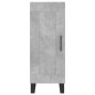 vidaXL Aparador de madera contrachapada gris hormigón 34,5x34x180 cm vidaXL Aparador de madera contrachapada gris hormigón 34,5x34x180 cm