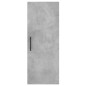 vidaXL Aparador de madera contrachapada gris hormigón 34,5x34x180 cm vidaXL Aparador de madera contrachapada gris hormigón 34,5x34x180 cm