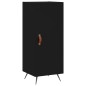 vidaXL Aparador de madera contrachapada negro 34,5x34x180 cm vidaXL Aparador de madera contrachapada negro 34,5x34x180 cm