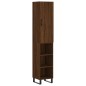 vidaXL Aparador alto madera contrachapada roble marrón 34,5x34x180 cm vidaXL Aparador alto madera contrachapada roble marrón 34,5x34x180 cm