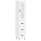 vidaXL Aparador alto madera contrachapada blanco 34,5x34x180 cm vidaXL Aparador alto madera contrachapada blanco 34,5x34x180 cm