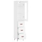vidaXL Aparador alto madera contrachapada blanco 34,5x34x180 cm vidaXL Aparador alto madera contrachapada blanco 34,5x34x180 cm