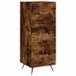 vidaXL Aparador de madera contrachapada roble ahumado 34,5x34x180 cm vidaXL Aparador de madera contrachapada roble ahumado 34,5x34x180 cm