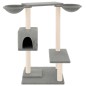 vidaXL Rascador para gatos con postes gris claro 82 cm vidaXL Rascador para gatos con postes gris claro 82 cm