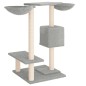 vidaXL Rascador para gatos con postes gris claro 82 cm vidaXL Rascador para gatos con postes gris claro 82 cm