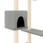 vidaXL Rascador para gatos con postes gris claro 82 cm vidaXL Rascador para gatos con postes gris claro 82 cm