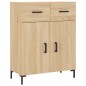 vidaXL Aparador alto madera contrachapada color roble 69,5x34x180 cm vidaXL Aparador alto madera contrachapada color roble 69,5x34x180 cm