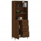 vidaXL Aparador alto madera contrachapada marrón roble 69,5x34x180 cm vidaXL Aparador alto madera contrachapada marrón roble 69,5x34x180 cm
