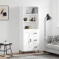 vidaXL Aparador alto madera contrachapada blanco 69,5x34x180 cm vidaXL Aparador alto madera contrachapada blanco 69,5x34x180 cm
