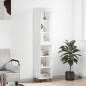 vidaXL Aparador alto madera contrachapada blanco brillo 34,5x34x180 cm vidaXL Aparador alto madera contrachapada blanco brillo 34,5x34x180 cm
