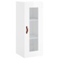 vidaXL Aparador alto madera contrachapada blanco brillo 34,5x34x180 cm vidaXL Aparador alto madera contrachapada blanco brillo 34,5x34x180 cm