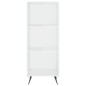 vidaXL Aparador alto madera contrachapada blanco brillo 34,5x34x180 cm vidaXL Aparador alto madera contrachapada blanco brillo 34,5x34x180 cm