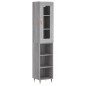 vidaXL Aparador alto madera contrachapada gris Sonoma 34,5x34x180 cm vidaXL Aparador alto madera contrachapada gris Sonoma 34,5x34x180 cm