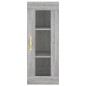 vidaXL Aparador alto madera contrachapada gris Sonoma 34,5x34x180 cm vidaXL Aparador alto madera contrachapada gris Sonoma 34,5x34x180 cm