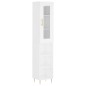 vidaXL Aparador alto madera contrachapada blanco 34,5x34x180 cm vidaXL Aparador alto madera contrachapada blanco 34,5x34x180 cm