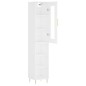 vidaXL Aparador alto madera contrachapada blanco 34,5x34x180 cm vidaXL Aparador alto madera contrachapada blanco 34,5x34x180 cm