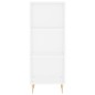vidaXL Aparador alto madera contrachapada blanco 34,5x34x180 cm vidaXL Aparador alto madera contrachapada blanco 34,5x34x180 cm