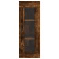 vidaXL Aparador de madera contrachapada roble ahumado 34,5x34x180 cm vidaXL Aparador de madera contrachapada roble ahumado 34,5x34x180 cm