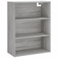 vidaXL Aparador alto madera contrachapada gris sonoma 69,5x34x180 cm vidaXL Aparador alto madera contrachapada gris sonoma 69,5x34x180 cm