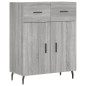 vidaXL Aparador alto madera contrachapada gris sonoma 69,5x34x180 cm vidaXL Aparador alto madera contrachapada gris sonoma 69,5x34x180 cm