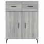vidaXL Aparador alto madera contrachapada gris sonoma 69,5x34x180 cm vidaXL Aparador alto madera contrachapada gris sonoma 69,5x34x180 cm