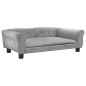 vidaXL Cama para perros de terciopelo gris claro 95x55x30 cm vidaXL Cama para perros de terciopelo gris claro 95x55x30 cm