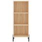 vidaXL Aparador de madera contrachapada roble Sonoma 34,5x34x180 cm vidaXL Aparador de madera contrachapada roble Sonoma 34,5x34x180 cm