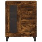 vidaXL Aparador alto madera contrachapada roble ahumado 69,5x34x180 cm