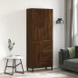 vidaXL Aparador alto madera contrachapada marrón roble 69,5x34x180 cm vidaXL Aparador alto madera contrachapada marrón roble 69,5x34x180 cm