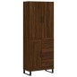 vidaXL Aparador alto madera contrachapada marrón roble 69,5x34x180 cm vidaXL Aparador alto madera contrachapada marrón roble 69,5x34x180 cm