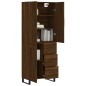 vidaXL Aparador alto madera contrachapada marrón roble 69,5x34x180 cm vidaXL Aparador alto madera contrachapada marrón roble 69,5x34x180 cm