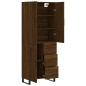 vidaXL Aparador alto madera contrachapada marrón roble 69,5x34x180 cm vidaXL Aparador alto madera contrachapada marrón roble 69,5x34x180 cm
